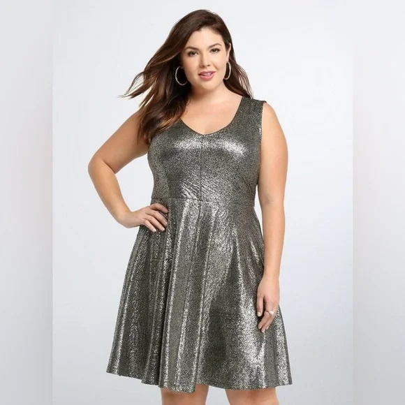 torrid | Dresses | Torrid Foiled Textured Sparkly Skater Dress | Poshmark torrid | Dresses | Torrid Foiled Textured Sparkly Skater Dress | Poshmark